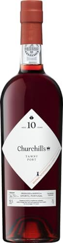 Churchill's Port Tawny 10yo Vino Porto Rosso Fruttato e Speziato, 19.5%, Bottiglia in Vetro da 75cl