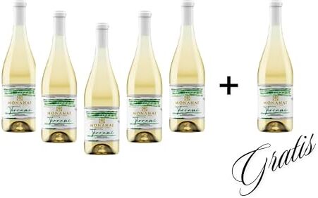 MONANAI VERDECA Vino Bianco   I.G.T. 2023  ® Box 5 Bottiglie 75Cl +1 GRATIS   Idea regalo