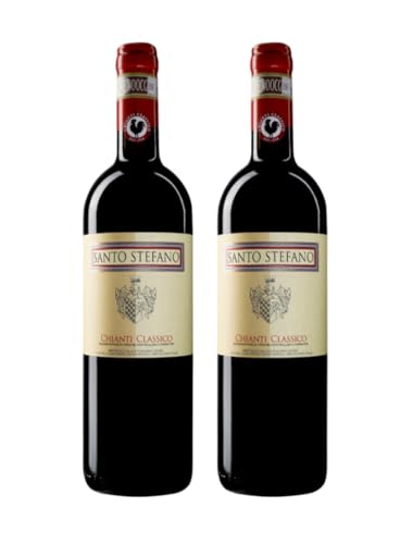 Fattoria Santo Stefano 2 bottiglie di Chianti Classico Docg 2021 Santo Stefano a Collegiale vino rosso 2x750 ml
