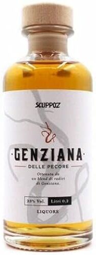 Generico Genziana delle Pecore in infusione di vino liquore artigianale Scuppoz Abruzzo 50 cl 23%vol in busta regalo