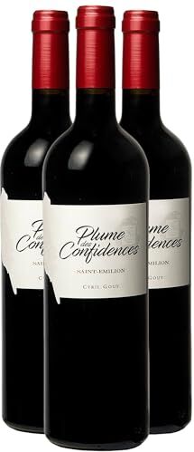 Generico Plume des Confidences Saint-Emilion Magnum rosso 2016 DOP Bordeaux Francia Vitigni Cabernet Sauvignon,Merlot 3x150cl