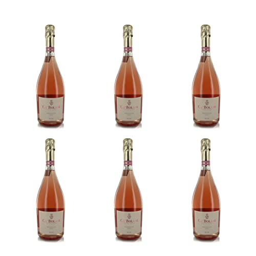 CA' BOLANI Vino Prosecco DOC Spumante Rosé Brut, NV, 6 x 750 Ml