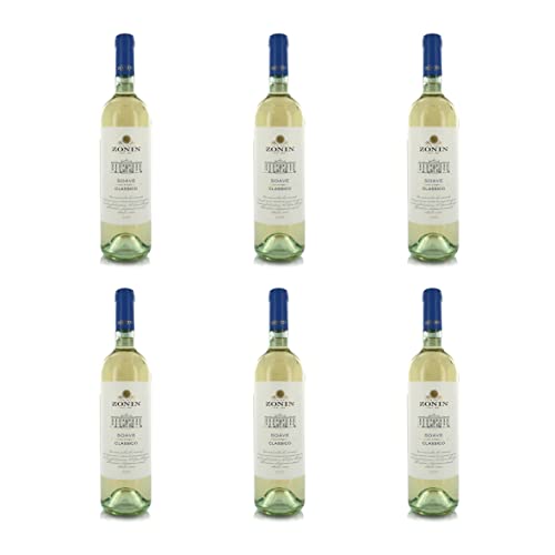 ZONIN Vino Bianco Soave Classico DOC 2020, 6 x 750 Ml