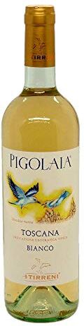 I Tirreni Pigolaia vino bianco IGT di Toscana  Vino Bianco italiano (1 bottiglia 75 cl.)