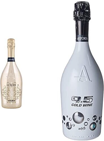 Astoria Luxury Bianco Dry Gold Spumante 750 ml & 9.5 Cold Wine White Brut Spumante 750 ml