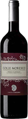 Inke 6 x 0.75 l Colle Moresco, vino rosso sardo, Monica di Sardegna Doc, prodotto dalla Cantina di Mogoro, Sardegna