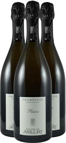 Generico Champagne Premier Cru Extra Brut Platine bianco Champagne Nicolas Maillart DOP Champagne Francia Vitigni Pinot Noir,Chardonnay 3x75cl