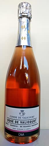 CONDE DE VALICOURT CAVA  ROSE' 24 MESI SUI LIEVITI MEDAGLIA D'ORO VINOS Y CAVA 100% GARNACHA TINTA LA PIU' PICCOLA CANTINA DEL PEDENES