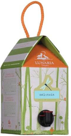 Generic Vino Bianco Malvasia Lunaria Orsogna Biodinamico Demeter Vegan in Bag in Box da 3 Litri 13,5%vol