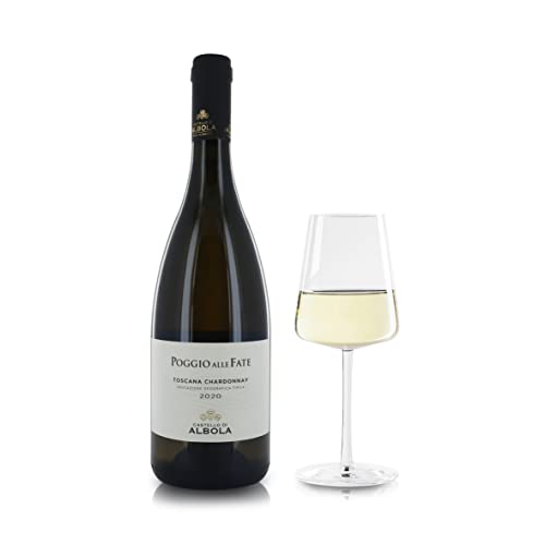 CASTELLO D'ALBOLA Vino Bianco Toscana Chardonnay IGT ''Poggio alle Fate'', 2020, Biologico, 750 Ml