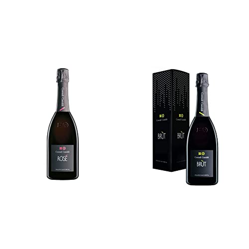 Contadi Castaldi Rosè, DOCG Bottiglia da 750 ml. Vino con 65% Chardonnay, 35% Pinot Nero & Brut Astucciato Bottiglia Di Franciacorta Da 750ml. Vino 80% Chardonnay, 10% Pinot Nero E 10% PinotBianco