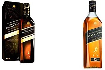 Johnnie Walker Double Black Label, Blended Scotch Whisky 700 ml & Black Label 12 Anni Blended Scotch Whisky, 700ml