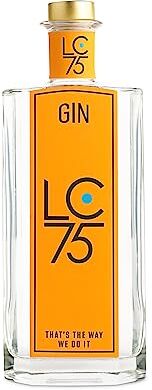 LC75 Gin  Botanical,London Dry gin, gin Italiano con una verve unica, Fresco ed Agrumato e con la giusta rilevanza del Ginepro, la base dei veri London dry, ideale per Gin&Tonic