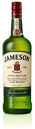 Jameson Original Irish Whiskey, Whisky Irlandese a tripla distillazione, Invecchiamento di 3 anni, Note di vaniglia e caramello, 40% Vol., 1 Lt