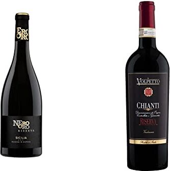 nero oro Rosso Riserva Sicilia DOC 750 ml & IL Volpetto Chianti Riserva DOCG 2019