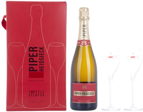 Piper-Heidsieck Champagne CUVÉE BRUT 12% Vol. 0,75l in Giftbox with 2 glasses