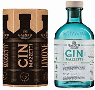 Mazzetti GIN in CONFEZIONE REGALO    d'Altavilla di Monferrato   Un Gin London Dry di classe con l'inconfondibile ed esclusiva bottiglia azzurra   70cl