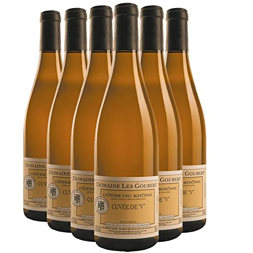 Generico Côtes du Rhône Cuvée de V bianco 2019 Domaine Les Goubert DOP Valle del Rodano Francia Vitigni Grenache,Syrah,Carignan 6x75cl