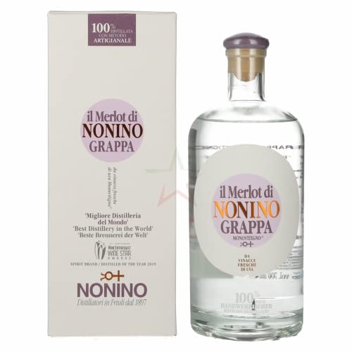 Nonino Grappa Monovitigno il Merlot 41,00% 0,70 Liter