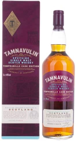 Tamnavulin TEMPRANILLO CASK Speyside Single Malt 40% Vol. 1l in Giftbox