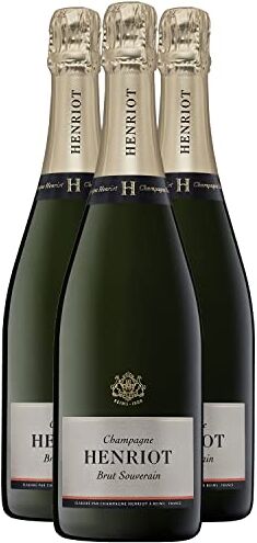 Generico Champagne Brut Souverain bianco Champagne Henriot DOP Champagne Francia Vitigni Chardonnay,Pinot Meunier,Pinot Noir 3x75cl