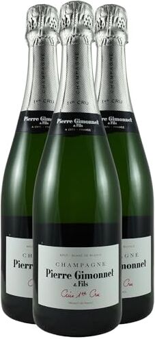 Generico Champagne Premier Cru Cuis bianco de Blancs Brut Champagne Pierre Gimonnet et Fils DOP Champagne Francia Vitigni Chardonnay 3x75cl