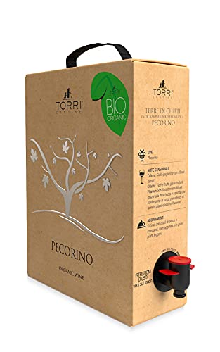 Torri Cantine Vino bianco Bag In Box Pecorino IGT Terre di Chieti Biologico 3 Litri