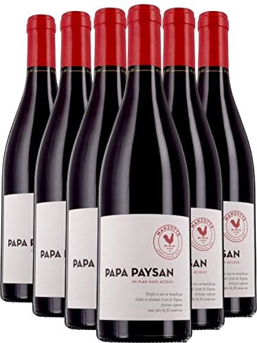 Generico Pays d'Oc Papa Paysan rosso 2021 Organico Clos de Manzotte IGP Linguadoca Rossiglione Francia Vitigni Cabernet Sauvignon,Merlot 12x75cl