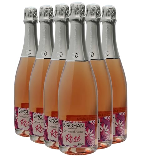 Generico Crémant d'Alsace Brut rosato Birghan DOP Alsazia Francia Vitigni Pinot Noir 12x75cl