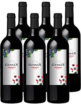 Generico Château Gessan Bordeaux rosso 2019 DOP Bordeaux Francia Vitigni Merlot 6x75cl