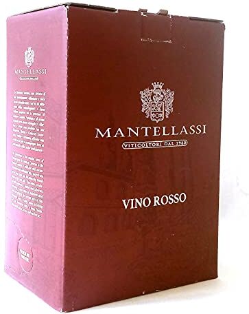 Mantellassi Bag In Box Vino Rosso italiano Fattoria  (1 Bag In Box 5 litri)