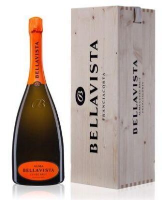 Bellavista Brut Franciacorta DOCG Alma Gran Cuvée Salmanazar 9 lt. Con Cassa legno