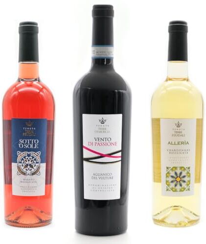 Deofoodis Combinazione di: Aglianico del Vulture DOC, Chardonnay di Basilicata IGP, Rosato di Basilicata IGP