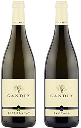 Gandin Refosco dal Peduncolo Rosso DOC 0,75 L + Chardonnay DOC 0,75 L   Friuli Isonzo    Wines   Idea Regalo