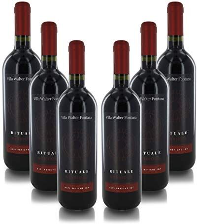 Villa Walter Fontana Vino Rosso ''Rituale'', Alpi Retiche IGT, Annata 2019, Cartone con 6 Bottiglie da 75 Cl L'Una