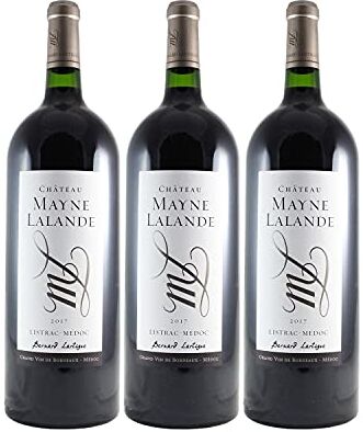 Generico Château Mayne Lalande Cru Bourgeois MAGNUM rosso 2017 DOP Listrac-Médoc Bordeaux Francia Vitigni Cabernet Sauvignon,Merlot,Cabernet Franc 3x150cl