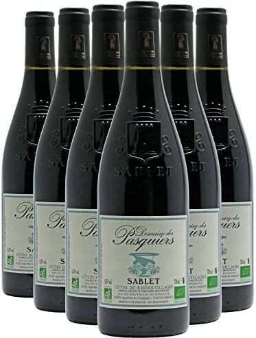 Generico Côtes du Rhône Villages Sablet rosso 2021 Organico Domaine des Pasquiers DOP Valle del Rodano Francia Vitigni Grenache,Syrah,Mourvèdre 12x75cl