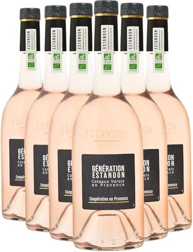 Generico Coteaux varois en Provence Génération Estandon rosato 2023 Organico Estandon DOP Provenza Riviera francese Francia Vitigni Cinsault,Grenache,Syrah 6x75cl