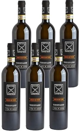 Cantina Riccio 6 bottiglie da 750 ml di Greco di Tufo Docg 2022  I Vini di Janus vino bianco 2x0,75 litri