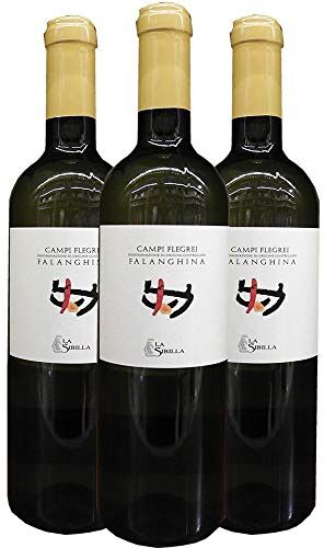 La Sibilla Falanghina Doc dei Campi Flegrei      Vino Bianco della Campania   Confezione 3 Bottiglie da 75 Cl   Idea Regalo