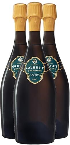 Generico Champagne Grand Millésime bianco 2015 Champagne Gosset DOP Champagne Francia Vitigni Chardonnay,Pinot Noir 3x75cl