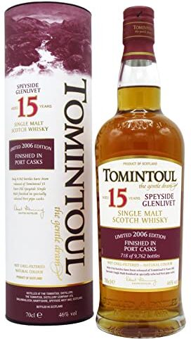 Hard To Find Tomintoul 15 Years Old PORT CASKS Finish Limited Edition 2006 46% Vol. 0,7l in Giftbox