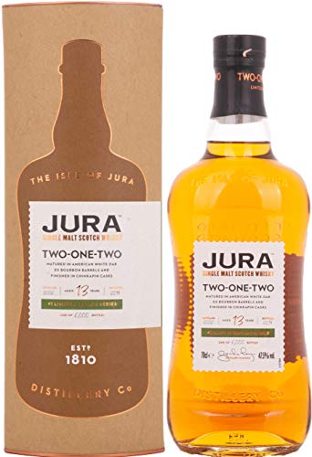 Jura 13 Years Old TWO ONE TWO Single Malt Scotch Whisky 47,5% Vol. 0,7l in Giftbox