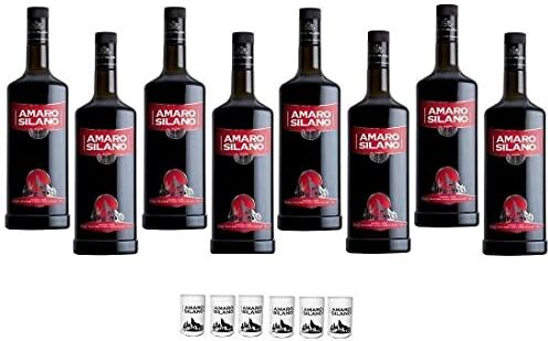 BOSCO LIQUORI AMARO SILANO 1 LT 8 BOTTIGLIE CON 6 BICCHIERI