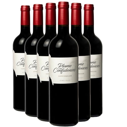 Generico Plume des Confidences Saint-Emilion Magnum rosso 2017 DOP Bordeaux Francia Vitigni Cabernet Sauvignon,Merlot 6x150cl