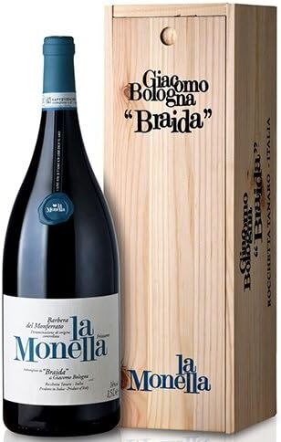 Braida Giacomo Bologna Barbera del Monferrato DOC "La Monella" 2022 3 lt. JEROBOAM + Box Legno