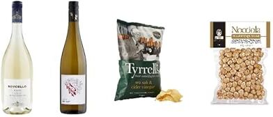 Tyrrels , Chips Vinegar & Sea Salt + Tormaresca Roycello Fiano Salento IGT + Tuzko Traminer + Pariani Nocciola Piemonte Igp Tostata