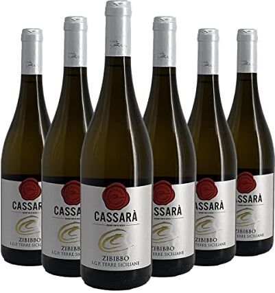 Antonello Cassarà Zibibbo IGP Terre Siciliane VINO BIANCO 6 Bottiglie da 0,75L