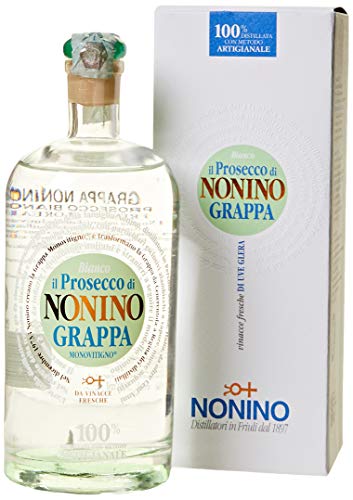 Nonino Distillerie , il Prosecco Bianco di  Grappa Monovitigno, 38% vol. Elegante, fresca e leggera Bottiglia in vetro da 500 ml