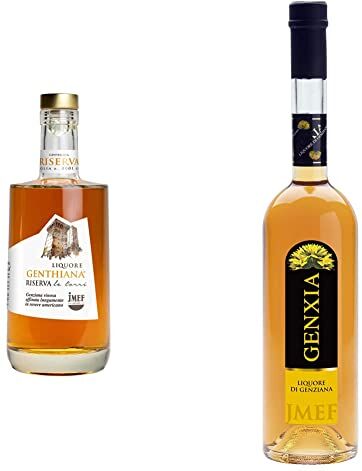 Distilleria Jmef Dal 1888| Lanciano Distilleria Jmef Dal 1888 Lanciano Genthiana RISERVA Liquore Genziana E Vino Pecorino 700 ml & Genxia   Liquore di Genziana   Distilleria Jannamico Abruzzo 500 ML